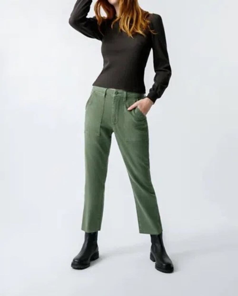AMO Easy Army Trouser in Tea Leaf Green - Size 25 - Pristine NWT